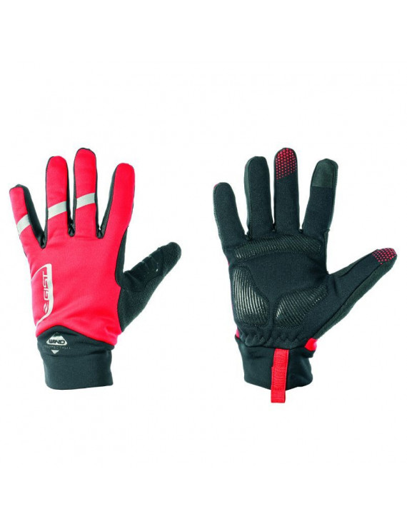 GANTS VELO HIVER LONG GIST WAY TOUCH MEMBRANE ANTI PLUIE ET IMPERMEABLE ROUGE XL (PAIRE SUR CARTE)   -5494