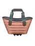 PANIER-SAC A MAIN VELO RACKTIME AGNETHA ROSE OR FIXATION PORTE BAGAGE (L 34cm x L 26cm x h 37cm)  - COMPATIBLE SYSTEME RACKTIME