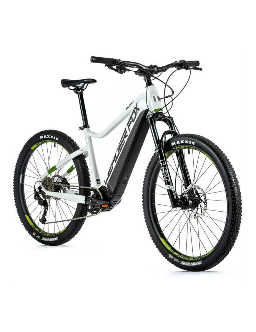 VELO ELECTRIQUE-VAE VTT 27,5 LEADER FOX ALTAR 2023 BLANC MAT 9V HOMME MOTEUR CENTRAL BAFANG M510 36V 95Nm BATTERIE 20Ah (TAILLE