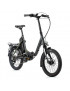 VELO ELECTRIQUE-VAE PLIANT CITY 20 LEADER FOX HARLAN 2021 MIXTE GRIS MAT 7V MOTEUR CENTRAL BAFANG M300 36V 80Nm BATTERIE 14Ah