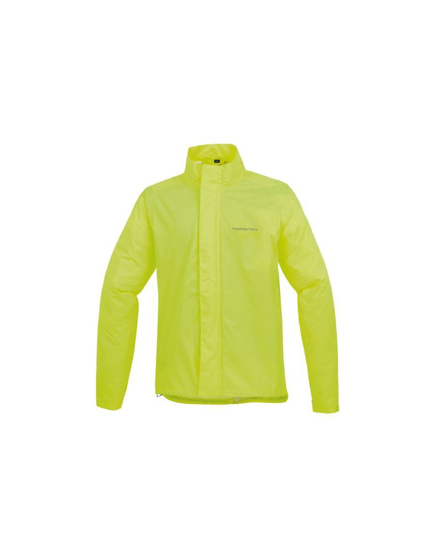 VESTE DE PLUIE  ADULTE TUCANO NANO RAIN ZETA JAUNE FLUO  TAILLE  XXXL (3XL)  AVEC SOUFFLET POUR SAC A DOS + SYSTEME AERATION + 