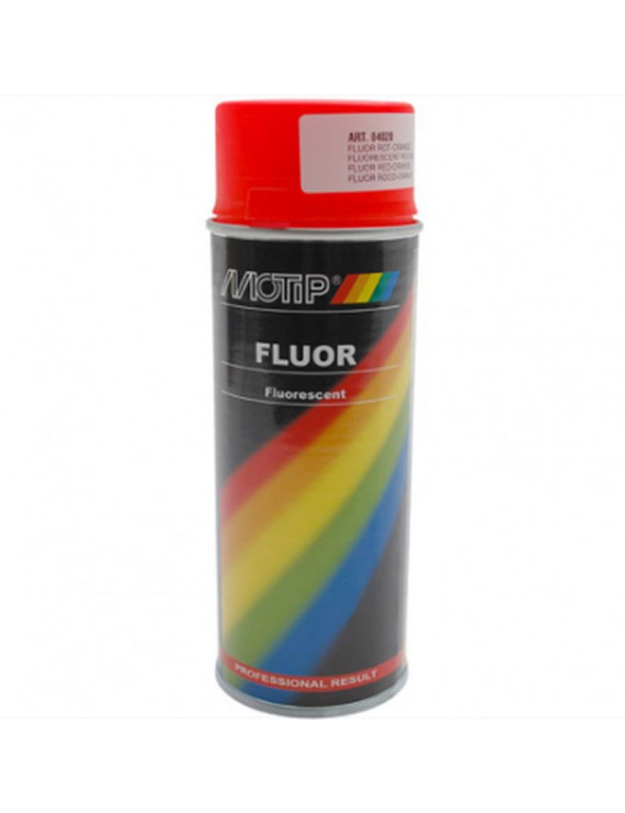Bombe de peinture motip pro fluo rouge-orange spray 400ml (04020)...