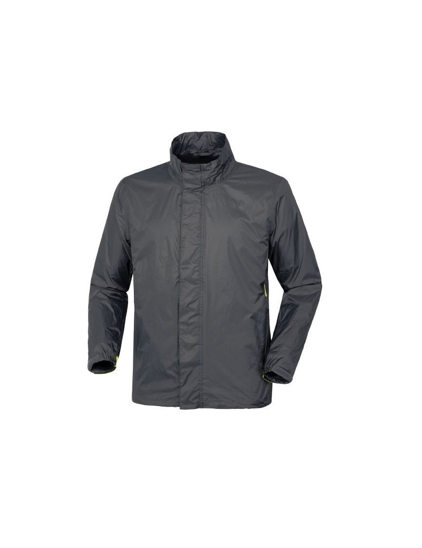 VESTE DE PLUIE  ADULTE TUCANO NANO RAIN ALPHA GRIS ANTHRACITE  TAILLE  XL  AVEC SYSTEME AERATION + INSERTS REFLECHISSANTS