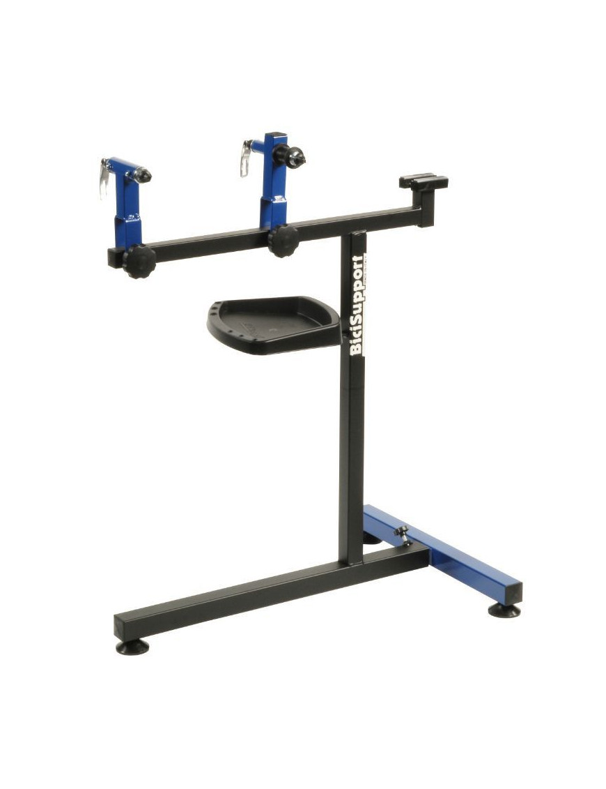 PIED DE MONTAGE-REPARATION VELO PLIABLE H 87 cm 48x66 cm (INCLUS ADAPTATEUR)  -BICISUPPORT-