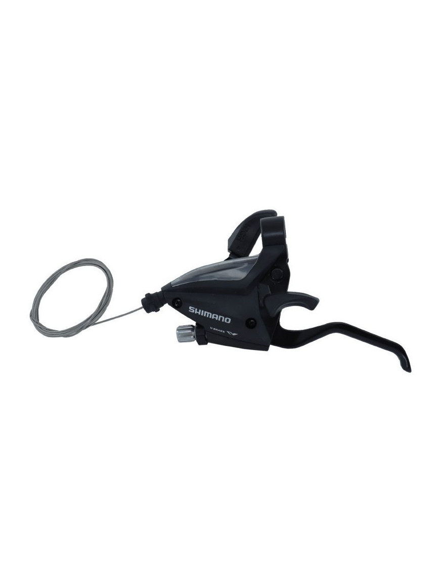 LEVIER-MANETTE VTT SHIMANO STEF500 GAUCHE 3V. NOIR POUR FREIN V-BRAKE 2 DOIGTS