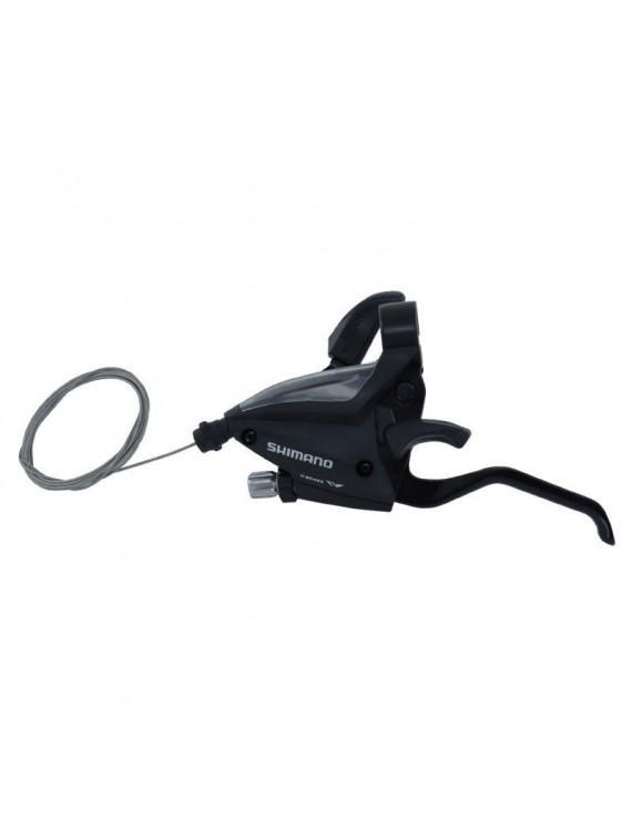 LEVIER-MANETTE VTT SHIMANO STEF500 GAUCHE 3V. NOIR POUR FREIN V-BRAKE 2 DOIGTS