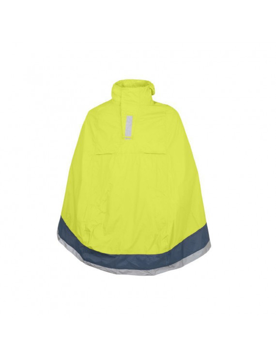 PONCHO ANTI PLUIE ADULTE TUCANO GARIBALDINA PLUS JAUNE FLUO  TAILLE L-XXL AVEC CAPUCHE, HOUSSE DE TRANSPORT ET SOUFFLET DORSAL 