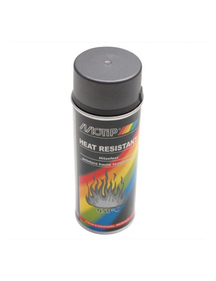 BOMBE DE PEINTURE MOTIP PRO HAUTE TEMPERATURE 800 ANTHRACITE AEROSOL 400ml (04037)