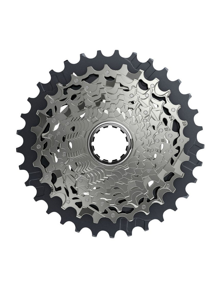 CASSETTE 12V. SRAM AXS FORCE XG-1270 10-36 POUR CORPS XDR (EMPREINTE SRAM) (10-11-12-13-15-17-19-21-24-28-32-36)