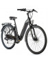 VELO ELECTRIQUE-VAE CITY 28 LEADER FOX INDUKTORA 2022 MIXTE NOIR 7V MOTEUR ROUE AR BAFANG 36V 45Nm BATTERIE 14Ah (20'' - H52cm 