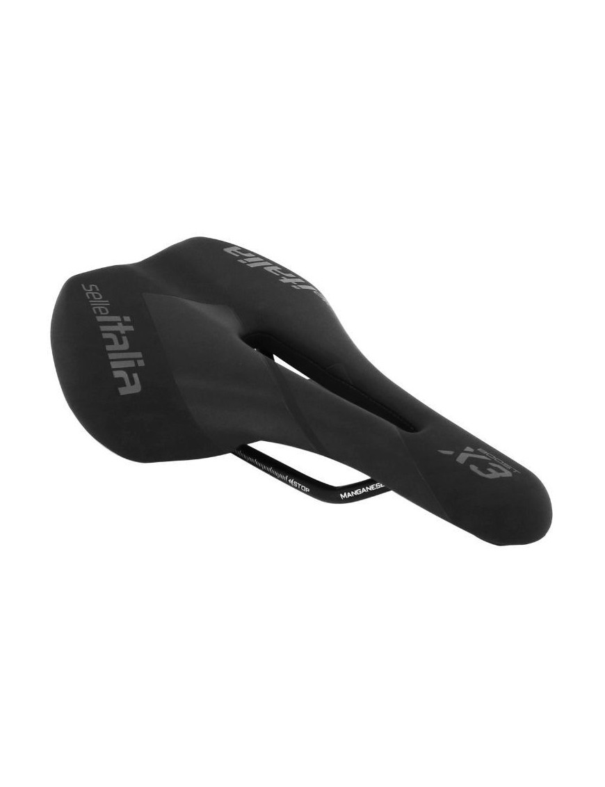 SELLE ITALIA X3 BOOST NOIR FLOW CHASSIS MANGANESE 250X145 (EMBALLAGE SOUS SACHET)