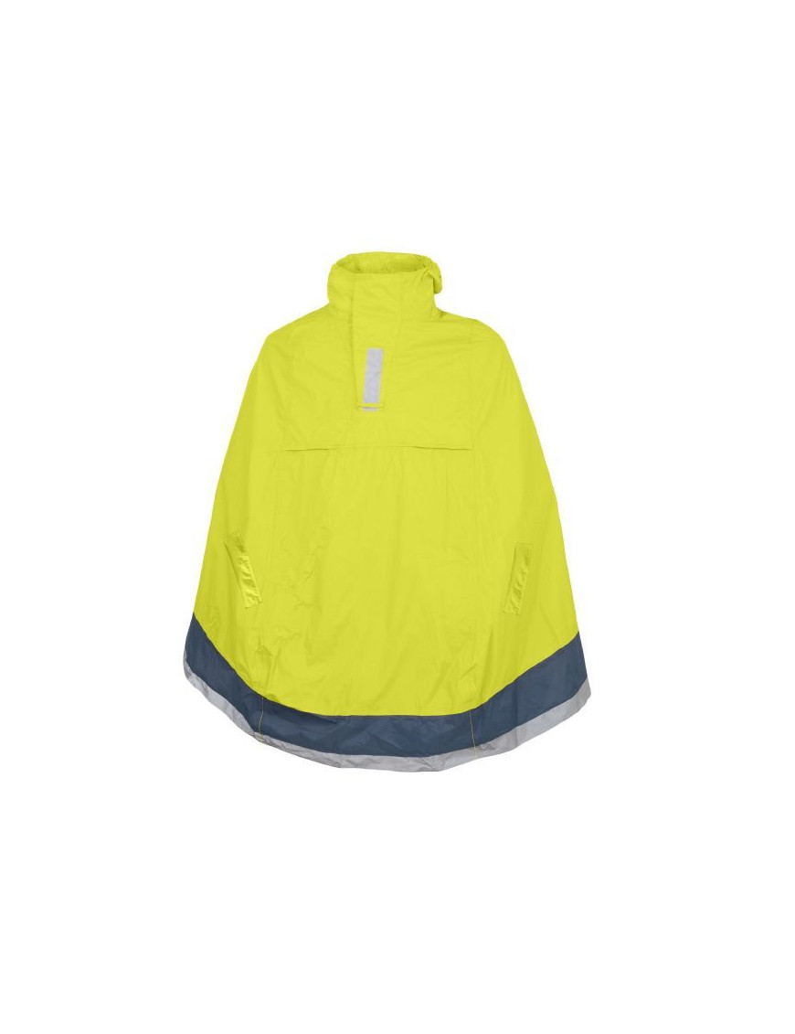 PONCHO ANTI PLUIE ADULTE TUCANO GARIBALDINA JAUNE FLUO  TAILLE L-XXL  AVEC CAPUCHE ET HOUSSE TRANSPORT