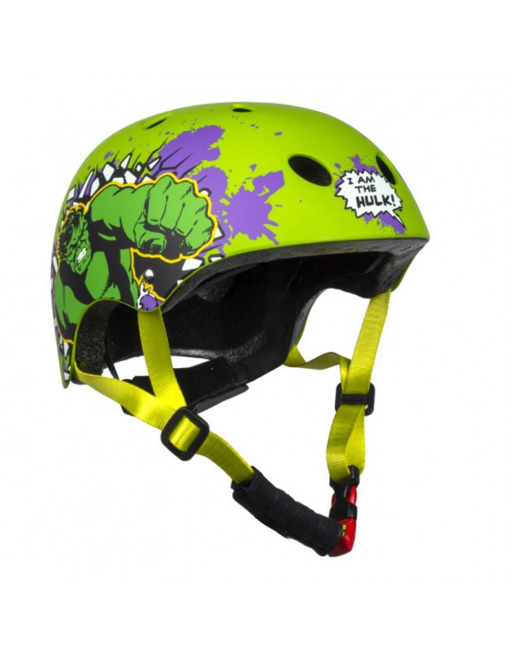 CASQUE VELO ENFANT DISNEY V3 HULK VERT AVEC MOLETTE REGLAGE TAILLE 54-58 (VENDU SUR CARTE)