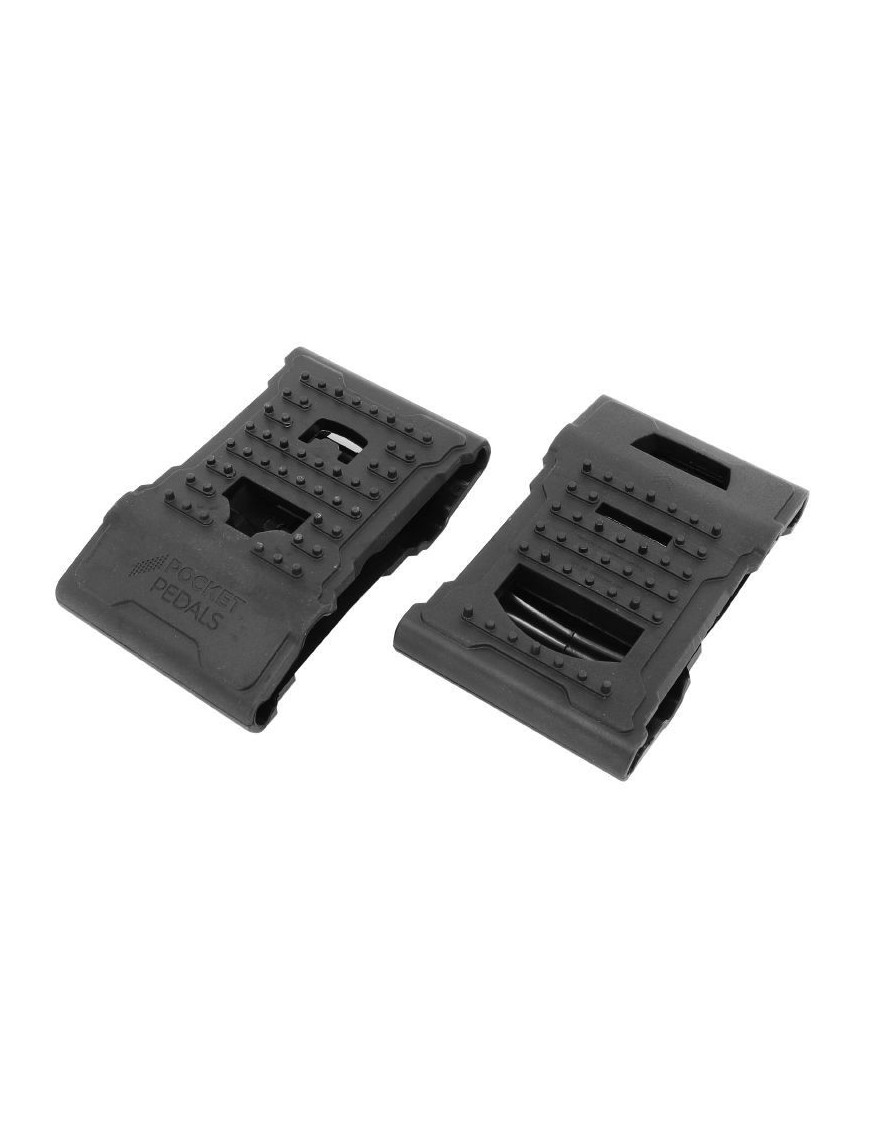CONVERTISSEUR RESINE NOIR POUR PEDALE AUTOMATIQUE EN PEDALE PLATE (PAIRE)