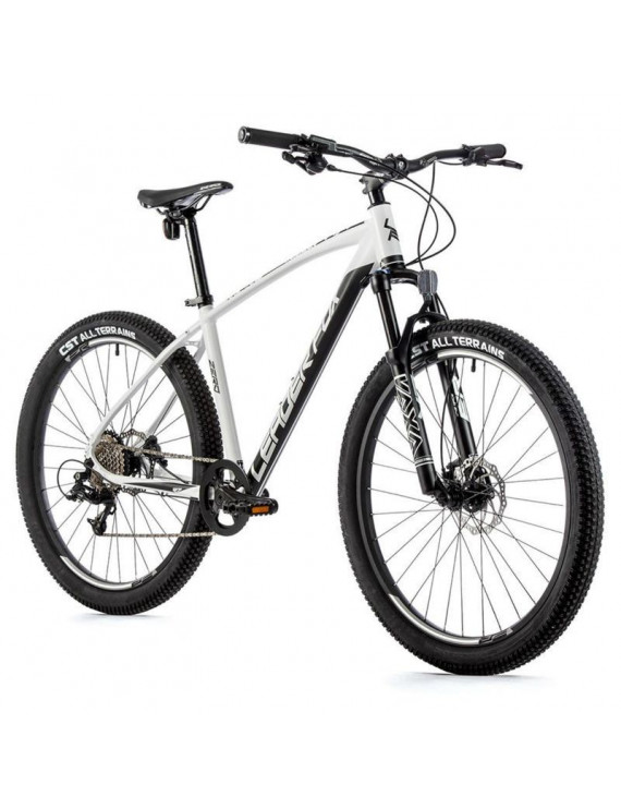 VELO MUSCULAIRE VTT 27,5 LEADER FOX ZERO 2023 BLANC-NOIR MAT 9V CADRE 16 POUCES (TAILLE ADULTE 160 à 168 cm)