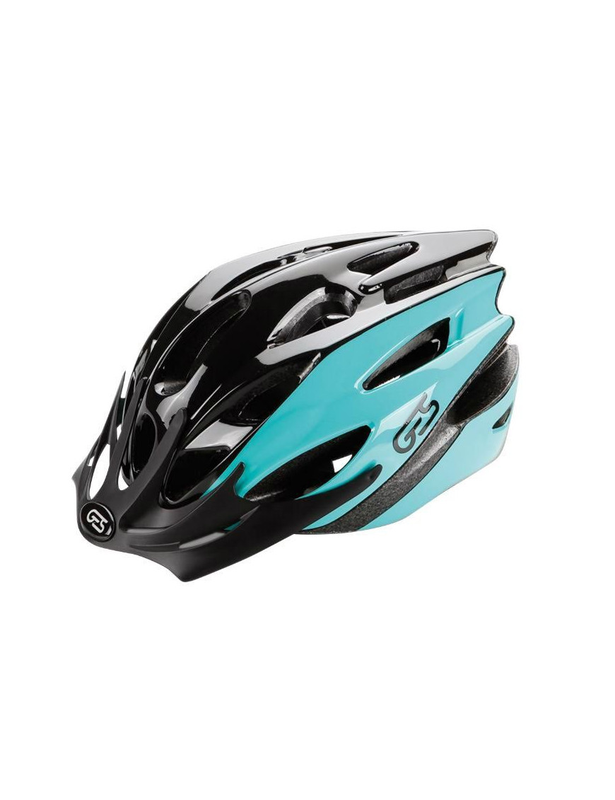 CASQUE VELO ENFANT JUNIOR GES APACHE NOIR-PASTEL TAILLE 47-53 AVEC VISIERE ET SYSTEM QUICK LOCK (VENDU EN BOITE)