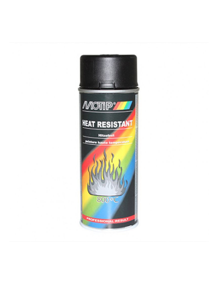 Bombe de peinture motip pro haute temperature noir spray 400ml (0...