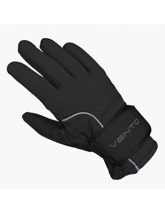 GANTS VELO HIVER LONG VENTO NOIR L (PAIRE SUR CARTE)