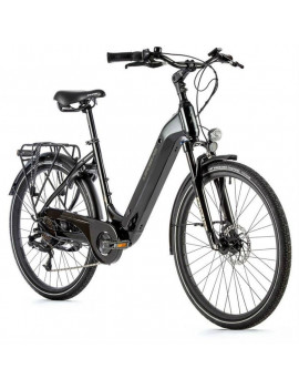 VELO ELECTRIQUE-VAE CITY 26 LEADER FOX LOTUS 2022 MIXTE NOIR MAT 7V MOTEUR ROUE AR BAFANG 36V 45Nm BATTERIE 14Ah (16,5'' - H43c