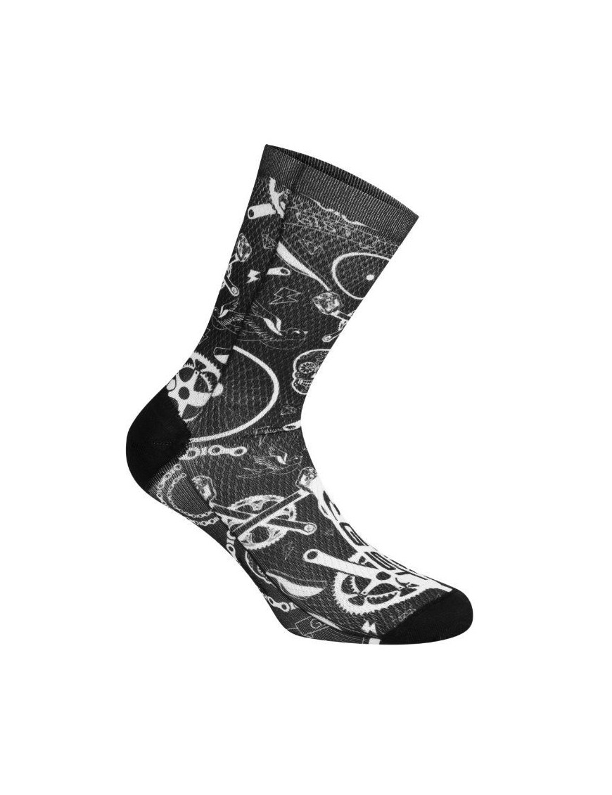 CHAUSSETTES-SOCQUETTES ETE GIST TATOO NOIR 38-42 - HAUTEUR 16CM (PAIRE)   -5863