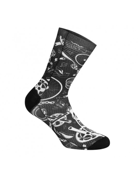 CHAUSSETTES-SOCQUETTES ETE GIST TATOO NOIR 38-42 - HAUTEUR 16CM (PAIRE)   -5863