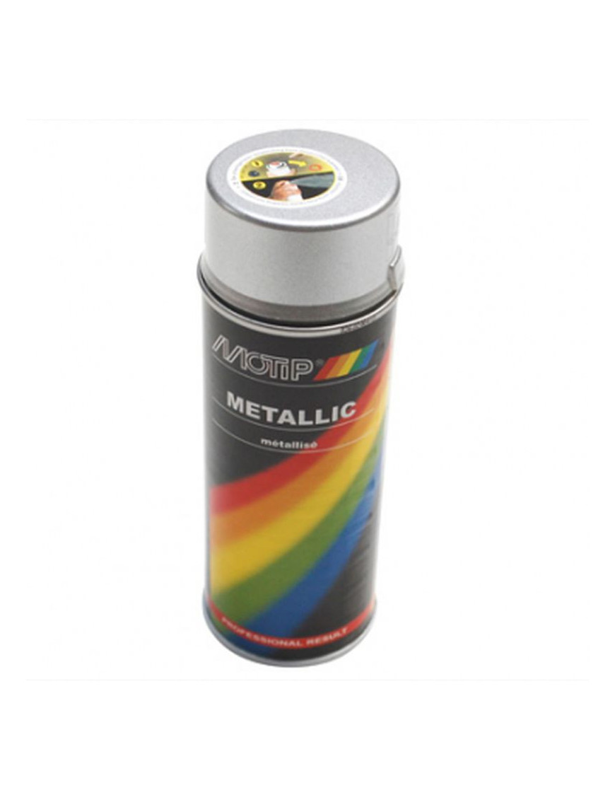 Bombe de peinture motip pro métal argent spray 400ml (04046)