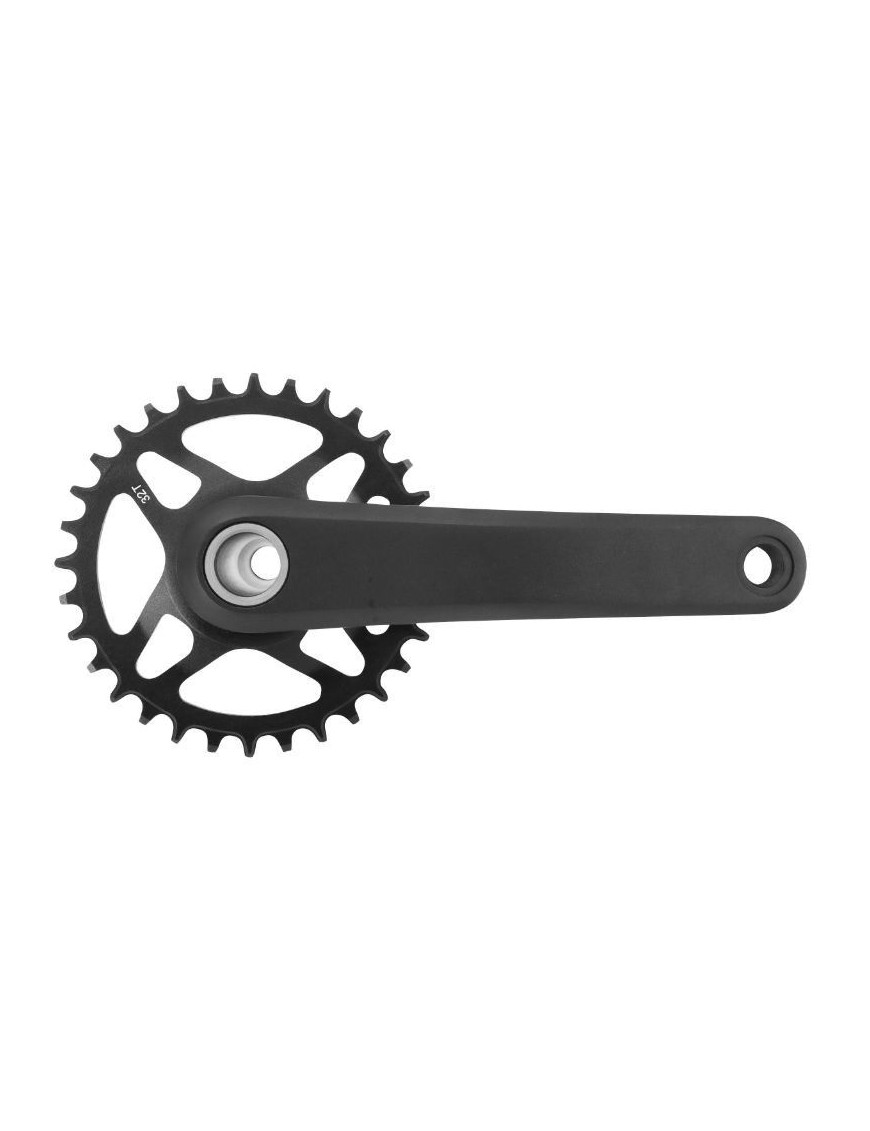 PEDALIER VTT ATC 11-10-9V. NOIR 175mm 32dts INTEGRE AXE 24-22mm (AVEC CUVETTES INTEGRE FILETAGE ANGLAIS - BSC - 1,37x24 PLATEAU
