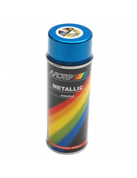 Bombe de peinture motip pro métal bleu spray 400ml (04044)