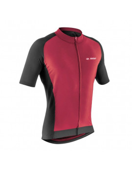 MAILLOT GIST HOMME MANCHES COURTES GRAVEL ZIP TOTAL ROUGE  M  -5361