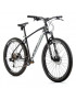 VELO MUSCULAIRE VTT 27,5 LEADER FOX SONORA 2023 NOIR MAT-BLANC 8V CADRE 16 POUCES (TAILLE ADULTE 160 à 168 cm)