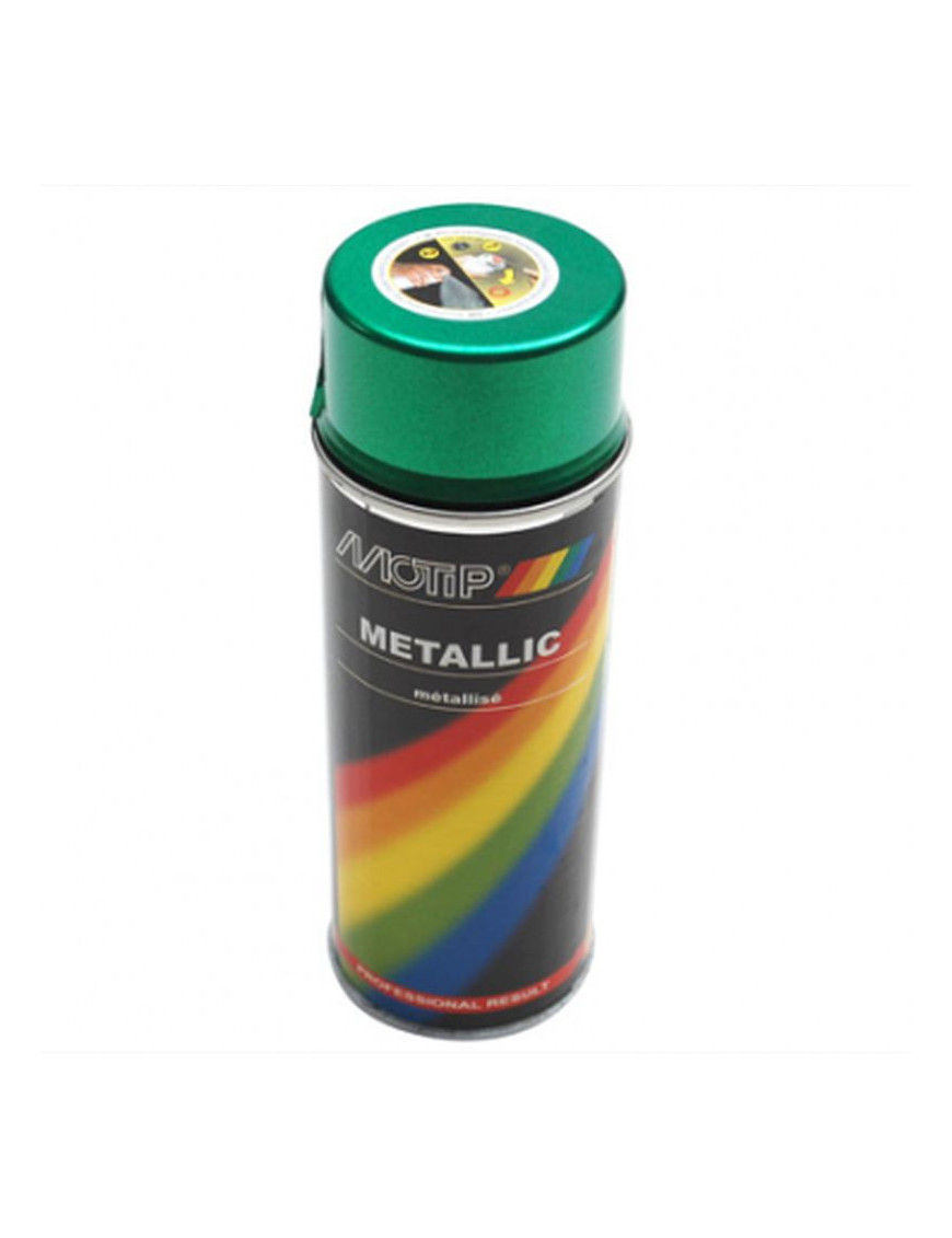 Bombe de peinture motip pro métal vert spray 400ml (04043)