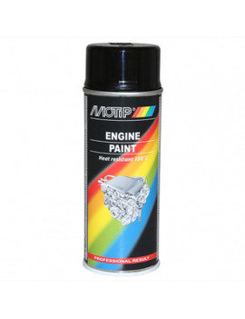 Bombe de peinture motip pro moteur noir brillant spray 400ml (040...
