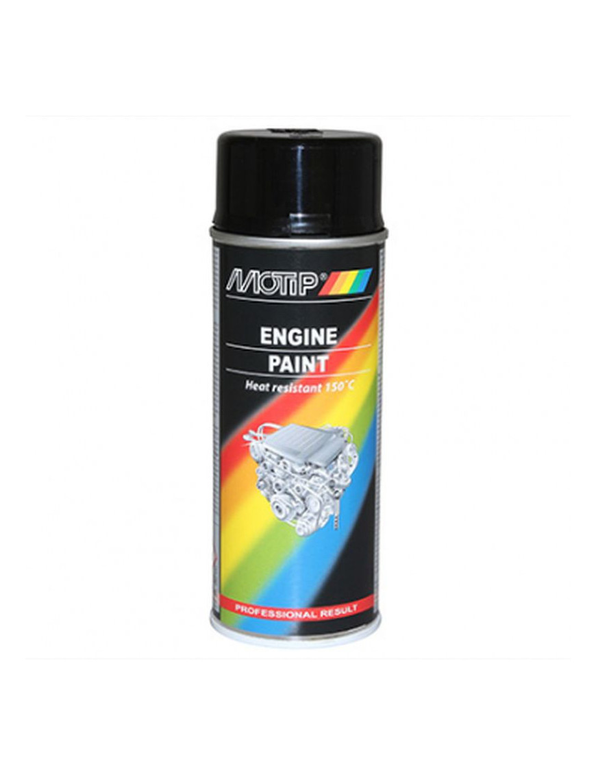 Bombe de peinture motip pro moteur noir brillant spray 400ml (040...