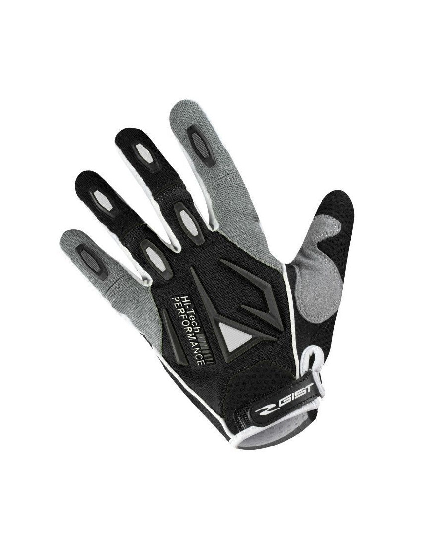 GANTS VELO VTT LONG GIST SHIELD NOIR-GRIS XL (PAIRE SUR CARTE)  TOUCHE ECRAN -5537