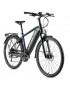 VELO ELECTRIQUE-VAE CITY 28 LEADER FOX SANDY 2021 HOMME NOIR MAT-BLEU 7V MOTEUR ROUE AR BAFANG 36V 45Nm BATTERIE 15Ah (19'' - H