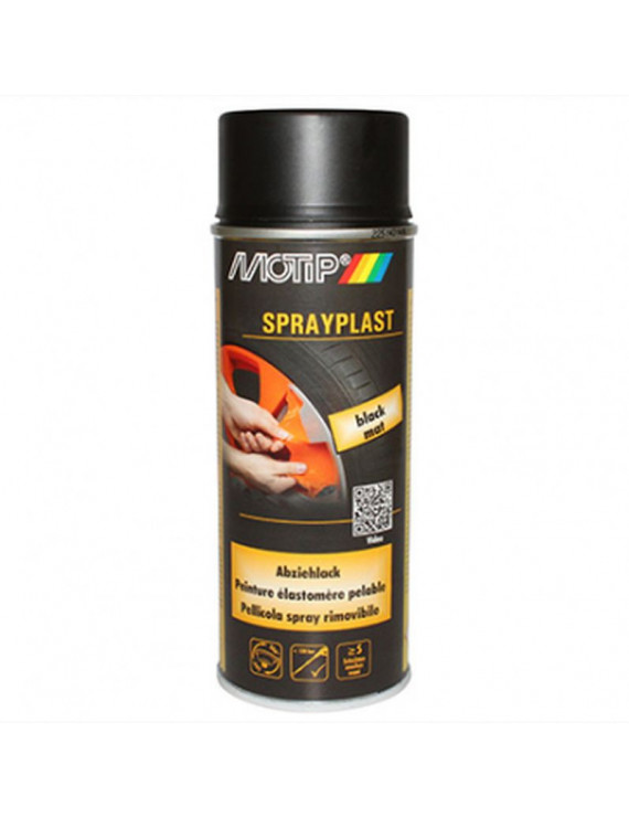Bombe de peinture motip sprayplast noir mat spray 400ml (396519)