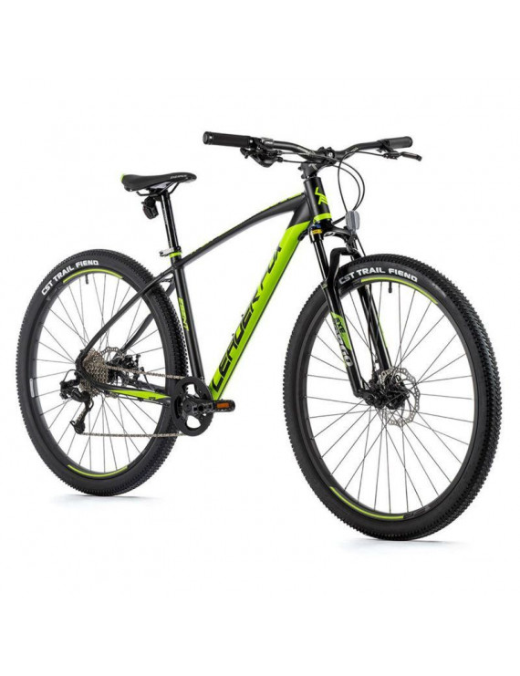 VELO MUSCULAIRE VTT 29 LEADER FOX ESENT 2023 NOIR MAT 8V CADRE 16 POUCES (TAILLE ADULTE 160 à 168 cm)