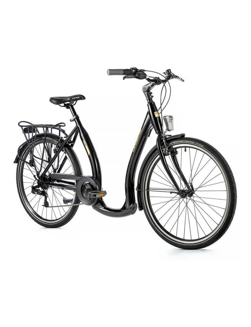 VELO MUSCULAIRE CITY BIKE 26 LEADER FOX EMA 2023 FEMME NOIR 7V CADRE ALU 17 POUCES (TAILLE ADULTE 165 à 173 cm)