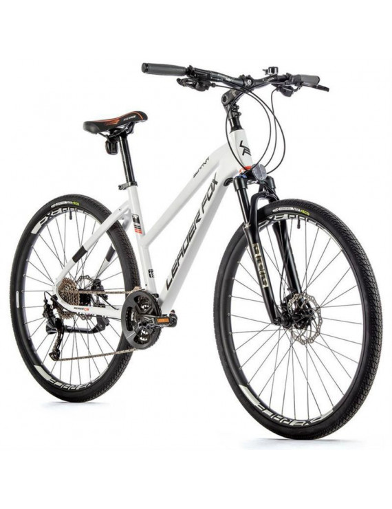 VELO MUSCULAIRE VTC 28 LEADER FOX SUMAVA 2023 FEMME BLANC MAT 9V CADRE 16,5 POUCES (TAILLE ADULTE 160 à 168 cm)