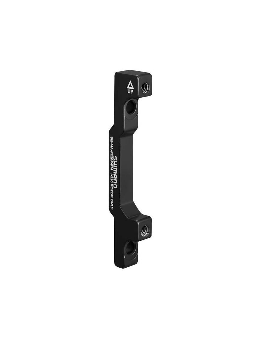 ADAPTATEUR - REHAUSSE FREIN A DISQUE VTT POST-MOUNT AVANT SHIMANO SUR FOURCHE ETRIER 180mm POUR DISQUE 220mm