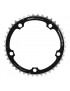 PLATEAU ROUTE 5BRA D.135 TA VENTO TRIPLE 42DTS MILIEU NOIR ALU 7075 TYPE CAMPAGNOLO 9-10V.