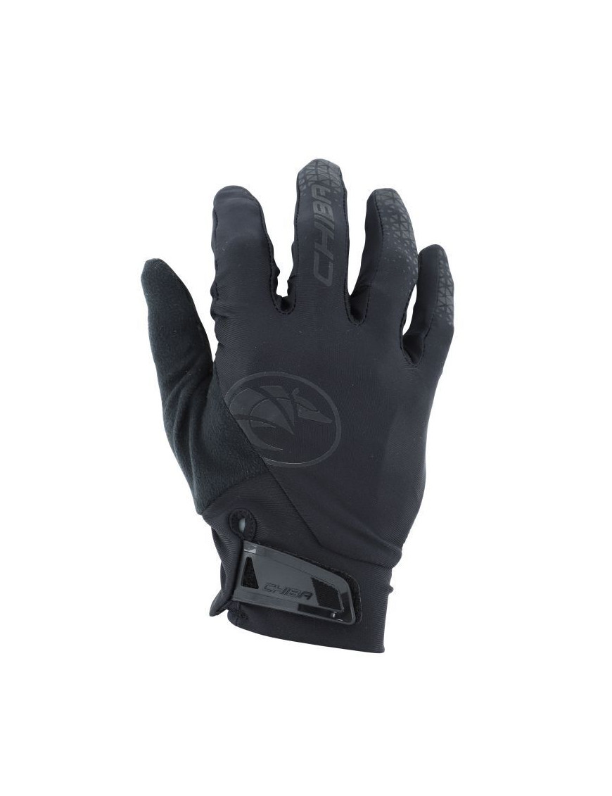 GANTS VELO CITY LONG CHIBA TOURING BIOXCELL NOIR LONG   S (PAIRE SUR CARTE) AVEC RENFORTS PAUME DE MAIN - QUALITE ALLEMANDE -