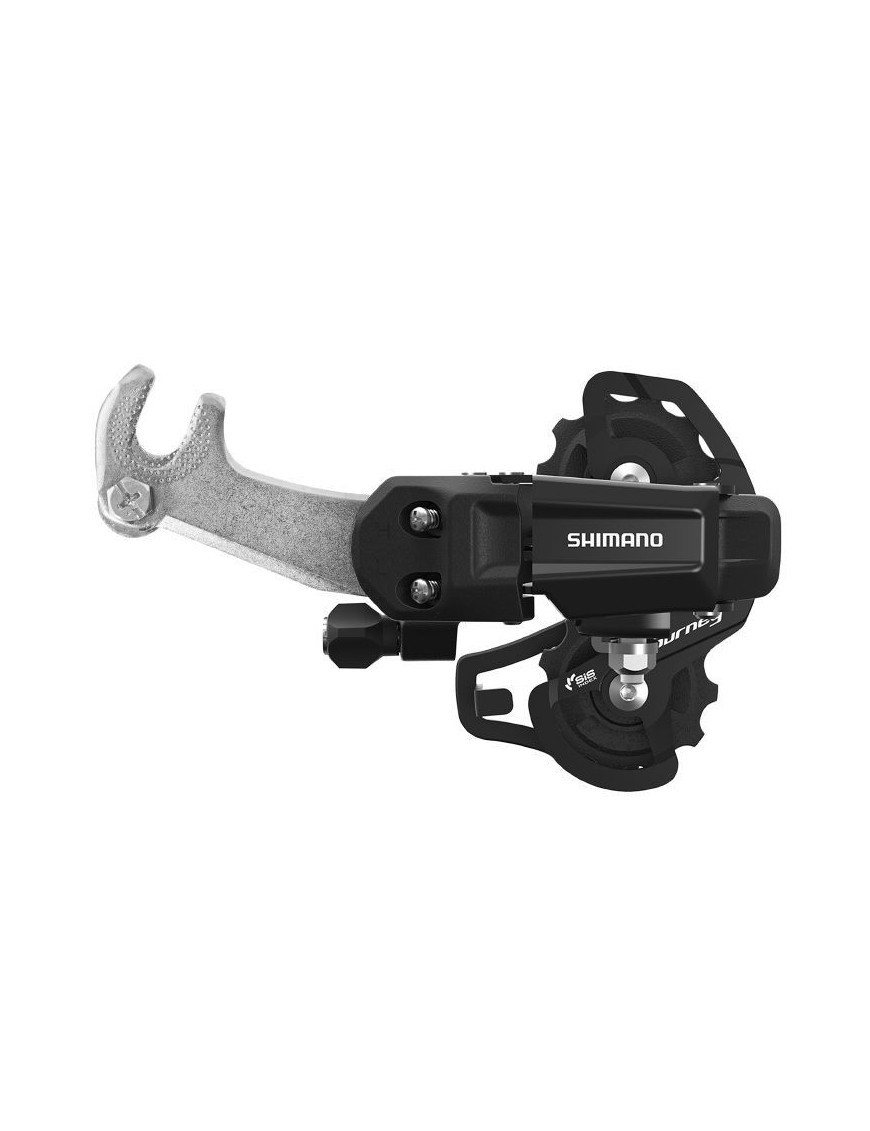 DERAILLEUR VTT ARRIERE SHIMANO TY200  6-7V. TOURNEY AVEC PATTE POUR MONO PLATEAU