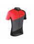 MAILLOT GIST HOMME FLOW MANCHES COURTES ZIP TOTAL ROUGE-NOIR-GRIS XXL    -5348