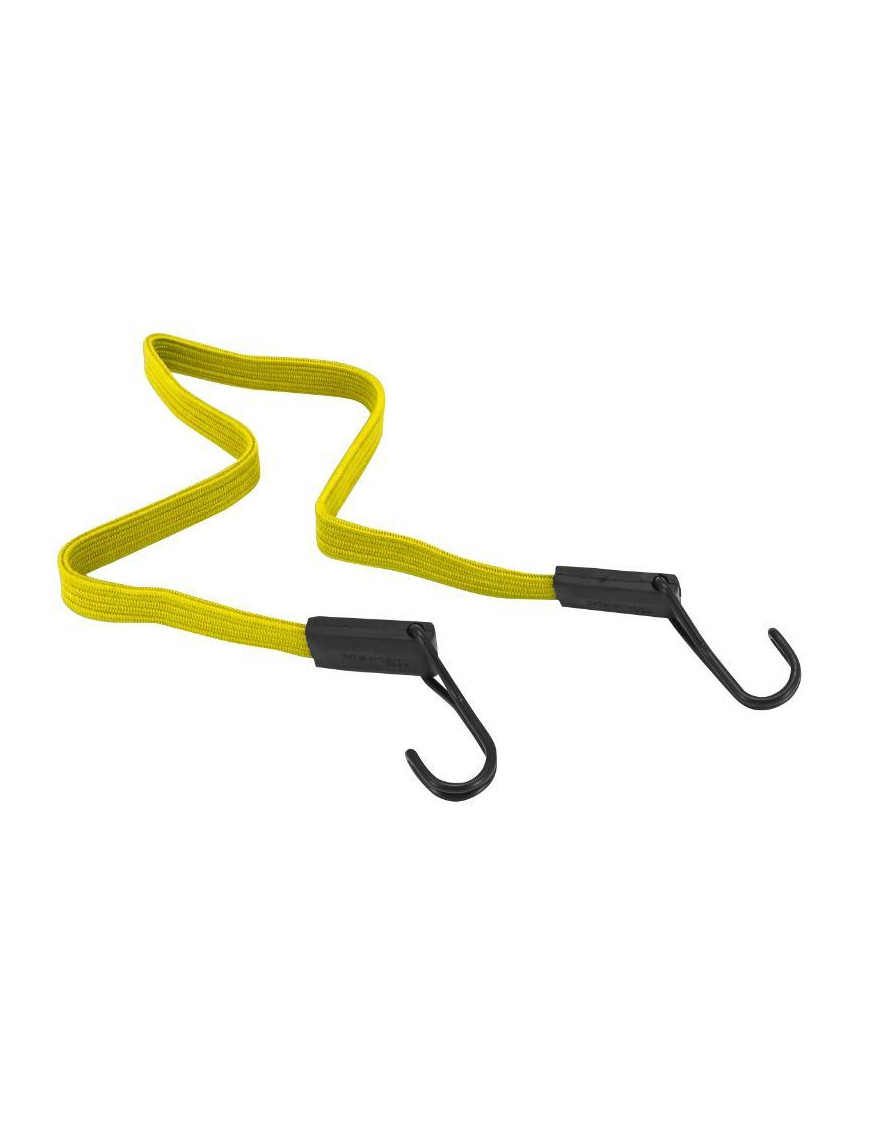 SANDOW - TENDEUR VELO PLAT DOUBLE FIL AVEC CROCHETS 0.80m JAUNE - RESISTE 40Kgs (VENDU A L UNITE)