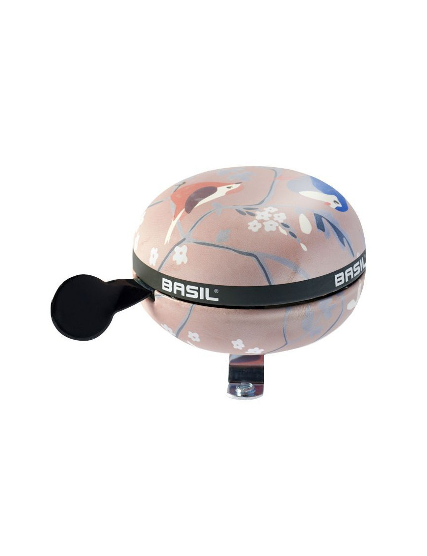 SONNETTE TIMBRE BASIL WANDERLUST ROSE ORCHIDEE DIAM 80mm (VENDU A L'UNITE) FIXATION 22,2-25,4mm