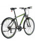 VELO MUSCULAIRE VTC 28 LEADER FOX AREZZO 2020 HOMME NOIR MAT-VERT CLAIR 7V CADRE 19 POUCES (TAILLE ADULTE 175 à 183 cm)