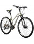 VELO MUSCULAIRE VTC 28 LEADER FOX TOSCANA 2023 FEMME ARGENT MAT 9V CADRE 18 POUCES (TAILLE ADULTE 170 à 178 cm)