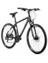 VELO MUSCULAIRE VTC 28 LEADER FOX TOSCANA 2023 HOMME NOIR MAT 9V CADRE 19 POUCES (TAILLE ADULTE 175 à 183 cm)