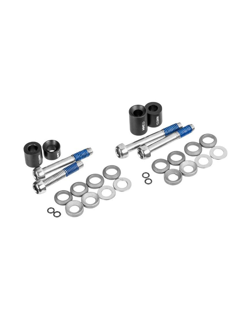 KIT VIS ET ENTRETOISES FREIN A DISQUE VTT SRAM POUR DISQUE DE 160mm SUR CADRE - FOURCHE 140mm ET DISQUE 200mm SUR CARDE - FOURC